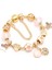 18CM Tarzı GD020 Togory Otantik Altın Renk Arılar Dangles Charm Bilezik Beyaz Kristal Boncuklar Güzel Bilezik Kadınlar Çocuklar Için Doğum Günü Hediyeleri (Yurt Dışından) 1
