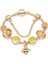16CM Tarzı GD019 Togory Otantik Altın Renk Arılar Dangles Charm Bilezik Beyaz Kristal Boncuklar Güzel Bilezik Kadınlar Çocuklar Için Doğum Günü Hediyeleri (Yurt Dışından) 1