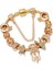 19CM Tarzı GD032 Togory Otantik Altın Renk Arılar Dangles Charm Bilezik Beyaz Kristal Boncuklar Güzel Bilezik Kadınlar Çocuklar Için Doğum Günü Hediyeleri (Yurt Dışından) 1
