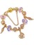 17CM Tarzı GD038 Togory Otantik Altın Renk Arılar Dangles Charm Bilezik Beyaz Kristal Boncuklar Güzel Bilezik Kadınlar Çocuklar Için Doğum Günü Hediyeleri (Yurt Dışından) 1