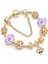 20CM Tarzı GD017 Togory Otantik Altın Renk Arılar Dangles Charm Bilezik Beyaz Kristal Boncuklar Güzel Bilezik Kadınlar Çocuklar Için Doğum Günü Hediyeleri (Yurt Dışından) 1