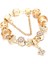 16CM Tarzı GD027 Togory Otantik Altın Renk Arılar Dangles Charm Bilezik Beyaz Kristal Boncuklar Güzel Bilezik Kadınlar Çocuklar Için Doğum Günü Hediyeleri (Yurt Dışından) 1