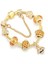 21CM Tarzı GD018 Togory Otantik Altın Renk Arılar Dangles Charm Bilezik Beyaz Kristal Boncuklar Güzel Bilezik Kadınlar Çocuklar Için Doğum Günü Hediyeleri (Yurt Dışından) 1