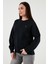Pamuklu Regular Fit Bisiklet Yaka Sweat Kadın Sweat A3172 1