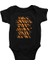 Turuncu Kaplan Deseni Siyah Unisex Bebek Body - Zıbın 1