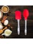 Kırmızı Silikon 2 Parça Spatula Kaşık Seti 2