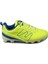28843 Neon Yeşil - Mavi Üniseks Çocuk Çim Halı Saha Krampon Futbol Ayakkabısı 1