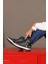 27834 Cırtlı Yüksek Bilekli Siyah - Beyaz Üniseks Çocuk Sneaker Günlük Spor Ayakkabı 4