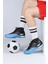 29673 Çoraplı Mavi - Siyah Halı Saha Krampon Futbol Ayakkabısı 4
