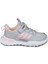 29602 Cırtlı Gri - Pembe Kız Çocuk Sneaker Günlük Spor Ayakkabı 1