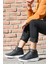 16309 Yüksek Bilekli Siyah - Beyaz Erkek Sneaker Günlük Spor Ayakkabı 3