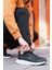27689 Siyah - Beyaz Erkek Sneaker Günlük Spor Ayakkabı 4