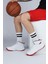 28531 Beyaz - Kırmızı Erkek Basketbol Spor Ayakkabısı 5
