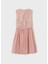 Yazlık Kız İşlemeli Elbise Pembe 5
