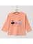 Kız Çocuk Uzun Kol Sweat - 32395 - Somon 1