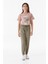 Beli Bağcıklı Jogger Unisex Çocuk Keten Pantolon 1