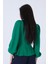 Yeşil Beli Bağlama Detaylı Bluz 0806546.07 5
