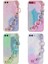 iPhone 7 Plus - Uyumlu Simli Desenli El Askılı Tutacaklı Elsa Silikon Kapak-Pembe 2