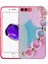 iPhone 7 Plus - Uyumlu Simli Desenli El Askılı Tutacaklı Elsa Silikon Kapak-Pembe 4