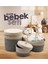 Jüt Ip Hasır Gri Anne Bebek Bakım Çantası Anne Bebek Set Organizeri 1