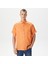 Erkek Turuncu Classic Fit Kısa Kollu Keten Gömlek W35414T.62L 5
