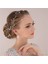 Altın Rengi Simüle Inci Gelin Hairband El Yapımı Inci Yumuşak Zincir Kafa Bandı Gelin Saç Aksesuarları Düğün Gelin (Yurt Dışından) 2
