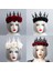 FD-108 Vintage Cadı Kadın Kafa Çelenk Gotik Siyah Taç Güller Tiara Kafa Bandı Cadılar Bayramı Partisi Cosplay Vampir Prenses Sihirli Aksesuar (Yurt Dışından) 4