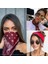 NO.70125 Boyutu Letapı Moda Kadın Bandana Eşarp Kız Çocuklar Punk Kare Bandanalar Şapkalar Bohemian Başörtüsü Bantlar Saç Aksesuarları (Yurt Dışından) 2