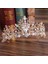 Altın Barok Lüks Kristal Boncuk Gelin Takı Setleri Rhinestone Tiaras Taç Kolye Küpe Seti Düğün Afrika Saç Takı Seti (Yurt Dışından) 1