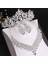 Altın Barok Lüks Kristal Boncuk Gelin Takı Setleri Rhinestone Tiaras Taç Kolye Küpe Seti Düğün Afrika Saç Takı Seti (Yurt Dışından) 3
