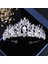 Altın Barok Lüks Kristal Boncuk Gelin Takı Setleri Rhinestone Tiaras Taç Kolye Küpe Seti Düğün Afrika Saç Takı Seti (Yurt Dışından) 4