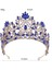 Yeşil Forseven Barok Moda Redbluegold Renk Rhinestone Kristal Tiara ve Taç Takı Gelin Düğün Parti Şapkalar (Yurt Dışından) 5