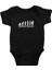 Laborant Evrimi Siyah Unisex Bebek Body - Zıbın 1