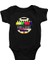Tv Kanalı Siyah Unisex Bebek Body - Zıbın 1