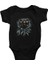 Üç Maymun Siyah Unisex Bebek Body - Zıbın 1