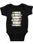 Deniz Atları Siyah Unisex Bebek Body - Zıbın 1
