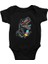 T-Rex Dinozor Siyah Unisex Bebek Body - Zıbın 1