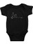 Kimyager Siyah Unisex Bebek Body - Zıbın 1
