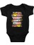 Unicorn Hamsterlar Siyah Unisex Bebek Body - Zıbın 1