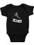 Buz Pateni Siyah Unisex Bebek Body - Zıbın 1