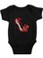 Kırmızı Stiletto Tarzı Fashion Siyah Unisex Bebek Body - Zıbın 1