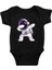 Dabbing Dab Astronot Siyah Unisex Bebek Body - Zıbın 1