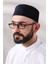 Lacivert Petek Kareli Kadife Kalıp Namaz Takkesi 1