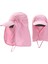 Pembe Tarzı Güneş Şapkası Kulak Kapağı Koruyucu Kap Boyun Kapağı Nefes Yürüyüş Şapkası Ev Açık Unisex Eğlence Şapkaları Yaz Ddark (Yurt Dışından) 3