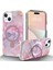 iPhone 15 Manyetik Kasa Mermer Desen Pc+Tpu Telefon Kılıfı (Yurt Dışından) 1
