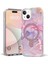 iPhone 15 Manyetik Kasa Mermer Desen Pc+Tpu Telefon Kılıfı (Yurt Dışından) 2
