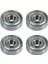 Rulman 4x Gümüş Metal 627Z Sabit Bilyalı Rulman Rulman 7mm x 22MM x 8mm (Yurt Dışından) 1
