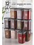 12'Li Etiketli Modernity Etiketli Kare Baharatlık Takımı 450 Ml - Erzak Saklama Kabı Seti 1