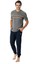 18788 Erkek Yuvarlak Yaka Pijama Takımı 1