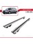 Audi A4 (B7) Avant 2004-2008 Arası ile Uyumlu Hook Model Anahtar Kilitli Ara Atkı Tavan Barı Gri 4